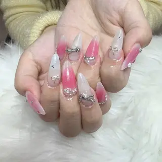 ネイル 🎀nana🫧 ワンホンネイル🎀のネイルデザイン