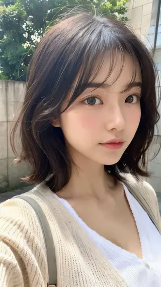 ミディアム 奈那🪼🦋 カットモデル募集🎀のヘアスタイル
