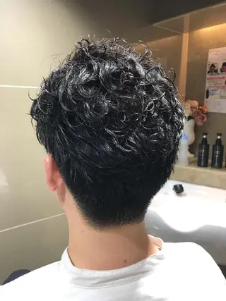 ショート プレミアムバーバー 表参道のヘアスタイル