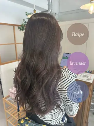 ロング 佐藤 愛のヘアスタイル