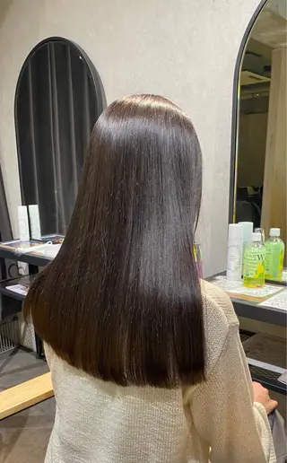 セミロング カラー お洒落カジュアル🍃 まなとのヘアスタイル