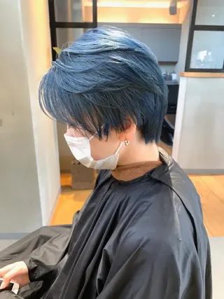 ショート カラー mizuki /メンズカット募集のヘアスタイル