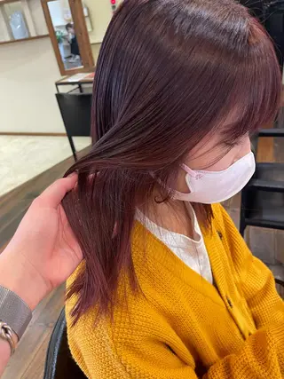 セミロング 梶原 真帆のヘアスタイル