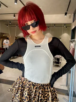 ショート ミユウ👗🎀 /カラーリスト/ボブのヘアスタイル