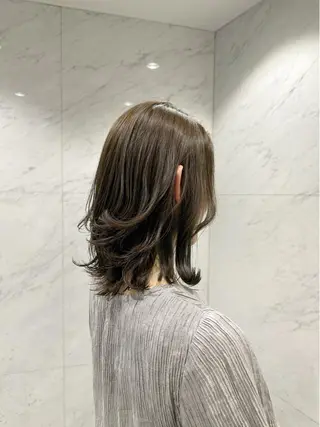 ミディアム カラー 古田 昂也のヘアスタイル