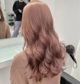 ロング カラー ウルフカットマスター みつきのヘアスタイル