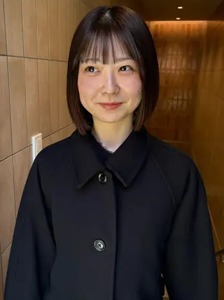 ミディアム カラー yumemiレイヤー ✴︎ 透明感カラーのヘアスタイル
