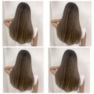 ロング カラー 京都大人女性ショート 徒歩1分/秋山のヘアスタイル