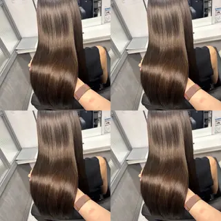 ロング カラー 髪質改善 艶髪矯正 エクステ かいり✂️のヘアスタイル