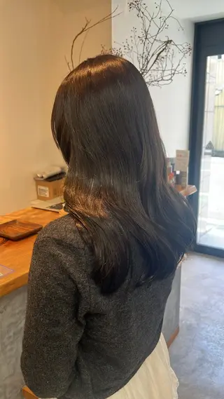 カラー 透明感カラー🫧 高田李胡のヘアスタイル