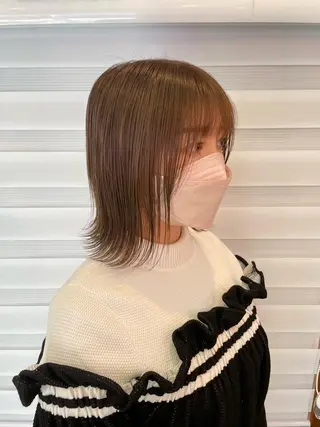 ミディアム カラー デザインカラー🏝️ 須賀汐音のヘアスタイル