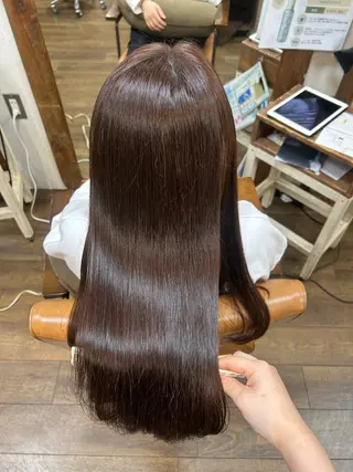 ロング カラー 徳永　髪質改善 縮毛矯正のヘアスタイル
