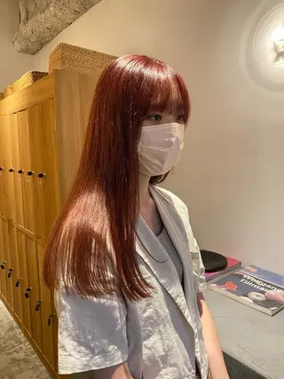 ロング カラー 砂原 ひよりのヘアスタイル