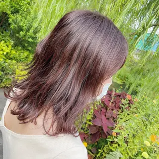 ミディアム カラー 髪質改善特化 安東駿介のヘアスタイル