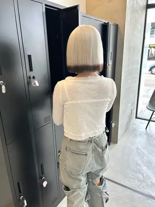 ミディアム カラー 一ノ瀬 暁のヘアスタイル