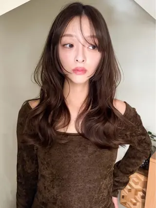 セミロング カラー ヘアアレンジ 🫧透明感カラー/ 艶カラー🫧namiのヘアスタイル