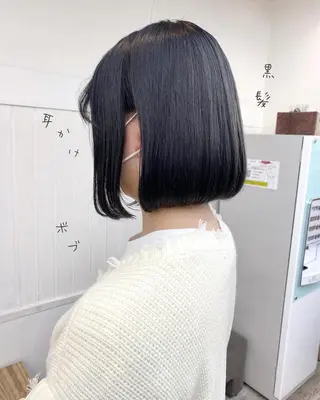 ショート ☀️透明感color KURO☀️のヘアスタイル