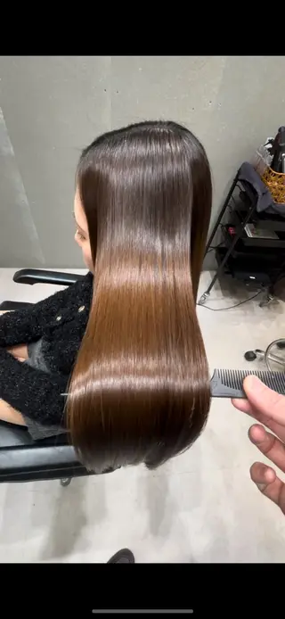 セミロング 髪質改善ヘアケア 艶髪特化/上田のヘアスタイル