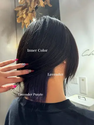 ショート カラー mao/天神ブリーチ ハイトーンカラーのヘアスタイル