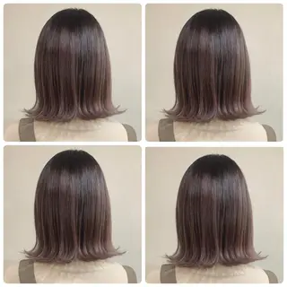 ミディアム カラー 京都大人女性ショート 徒歩1分/秋山のヘアスタイル