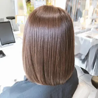 ミディアム カラー 三箇島陽香/髪質改善 クロスパーマ縮毛矯正のヘアスタイル