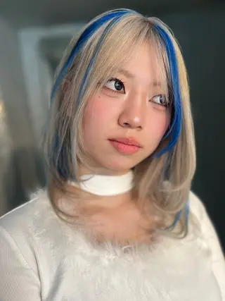 カラー ブリーチ縮毛矯正 ／   DAIA🔥のヘアスタイル