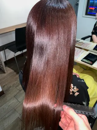 ロング 縮毛矯正/髪質改善 井上智秀のヘアスタイル