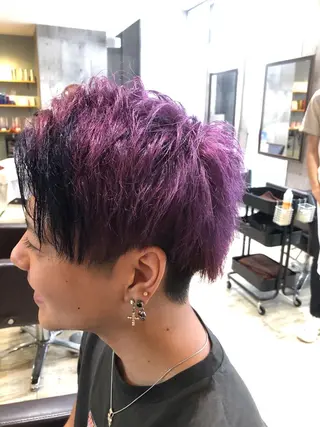 ミディアム カラー パーマ ヘアアレンジ メンズ キッズ ネイル マツエク・マツパ EnBlesS西宮 マンツーマン神道有基のヘアスタイル