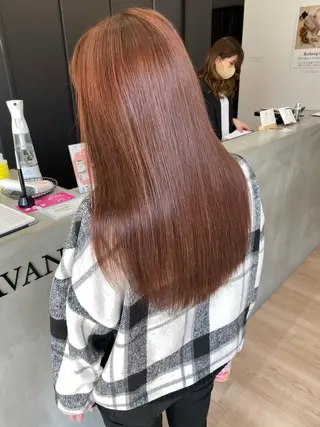 セミロング カラー 鍵谷 公宏のヘアスタイル