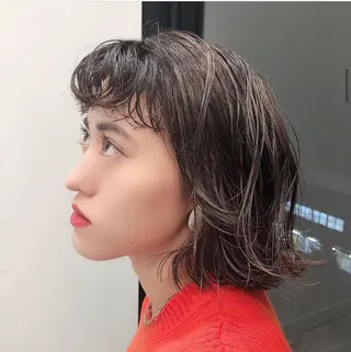ミディアム カラー パーマ ヘアアレンジ メンズ キッズ stylist 🌸 kana.のヘアスタイル