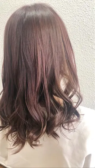 ミディアム カラー ヘアアレンジ 髪質改善/美髪矯 正ヤマモトハルキのヘアスタイル