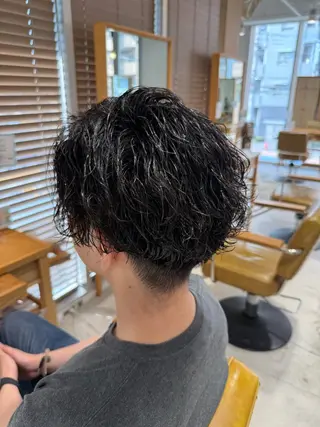 パーマ メンズ 鈴木弥月/大人ボブ× 透明感カラーのヘアスタイル