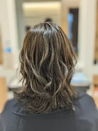 ヘアアレンジ セミロング 育てる髪質改善🩵 naoko🩵南行徳のヘアスタイル