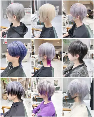 ショート カラー モテ髪透明感❤️ デイズヘアカラーのヘアスタイル