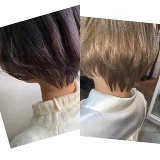 ショート カラー メンズサロン ANSWERのヘアスタイル