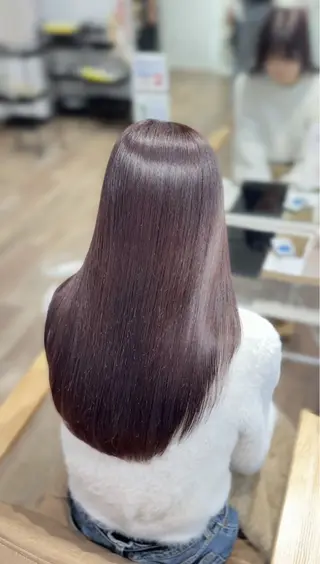 ロング カラー honoka/レイヤ ー/艶感カラー/韓国のヘアスタイル