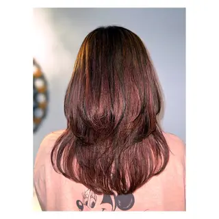 ロング カラー 中野 誠子のヘアスタイル