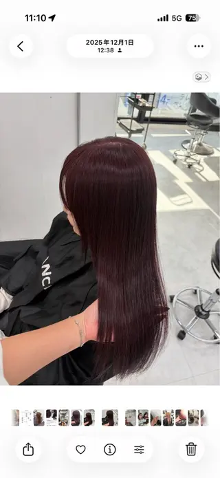 ロング カラー 透明感うる艶カラー 🤍MANAMIのヘアスタイル
