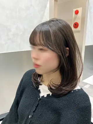 ミディアム カラー 💖ブリーチなし透明 感💖ASAHIのヘアスタイル