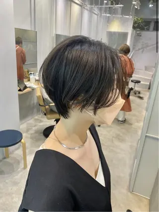 ショート 小顔矯正/レイヤー 透明感カラー✨生真のヘアスタイル