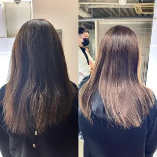 ミディアム パーマ 鶴﨑 美優亜のヘアスタイル