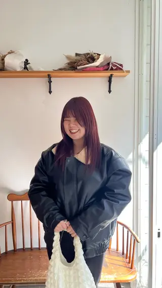 セミロング カラー ミディアムレイヤー/ 艶カラー🎀 emiのヘアスタイル