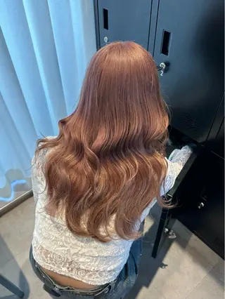 ロング カラー HANAME 原宿美容室のヘアスタイル