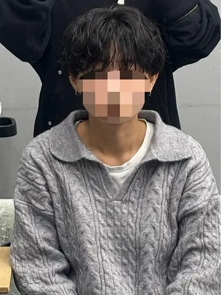 パーマ メンズ メンズパーマ/韓国 ヘア/Mino🤍のヘアスタイル