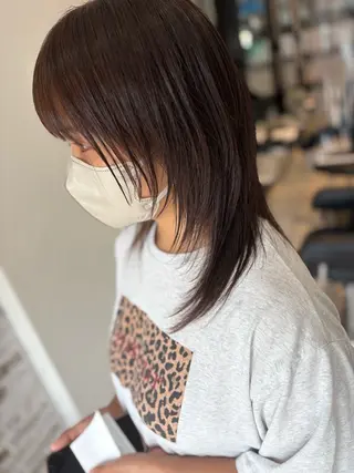 セミロング 美容室シャルム⭐️ 清水　勇希🩷のヘアスタイル