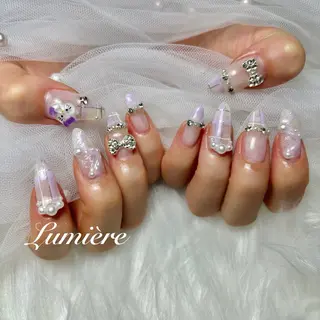 ネイル Lumière｜ ロング｜ワンホンのネイルデザイン