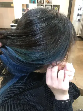 ロング カラー ヘアアレンジ 烏山 達也のヘアスタイル