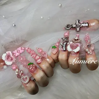ネイル Lumière｜ ロング｜ワンホンのネイルデザイン