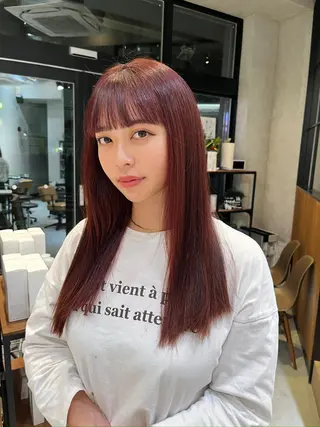 ロング カラー yuuri🎀/大宮 /韓国ヘア/レイヤーのヘアスタイル