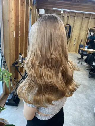 ロング 💕モテベージュ 🧡NANAKO🧡のヘアスタイル